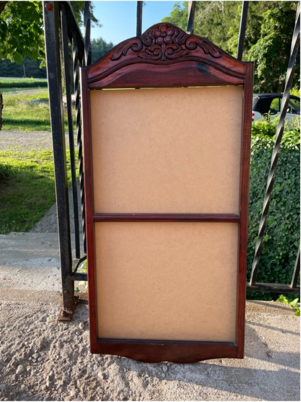 Vintage elegant carved